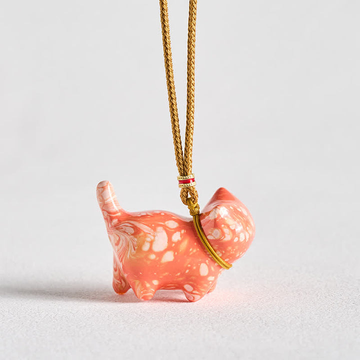 Buddha Stones Cute Cat Charm Balance Necklace - image 18