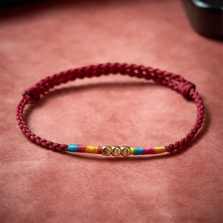 Buddha Stones 925 Sterling Silver Bead Red String Protection Bracelet - image 2