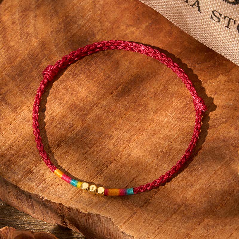 Buddha Stones 925 Sterling Silver Bead Red String Protection Bracelet - image 1