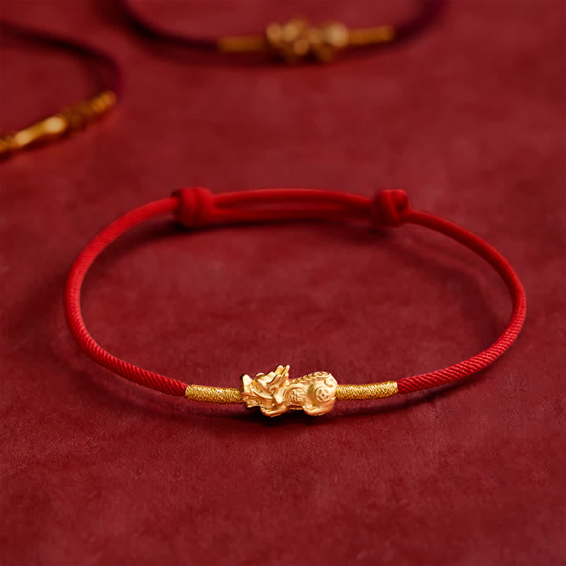 Buddha Stones Handmade Red String PiXiu Luck Bracelet - image 13