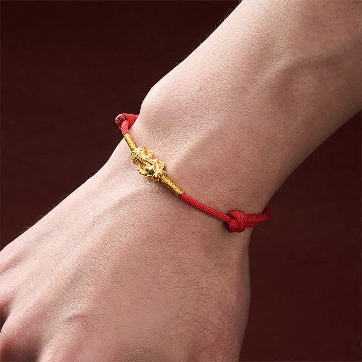 Buddha Stones Handmade Red String PiXiu Luck Bracelet - image 16