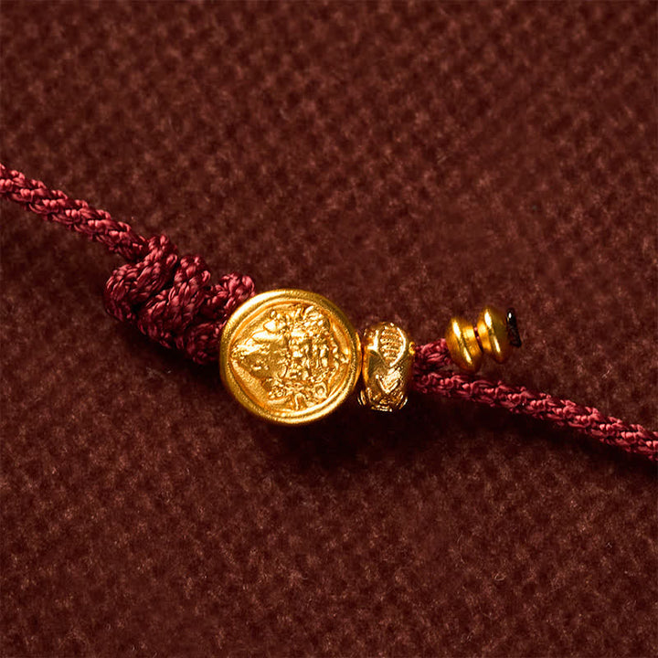 Buddha Stones Hand-Woven Red String Koi Fish Copper Coin Success Bracelet - image 9
