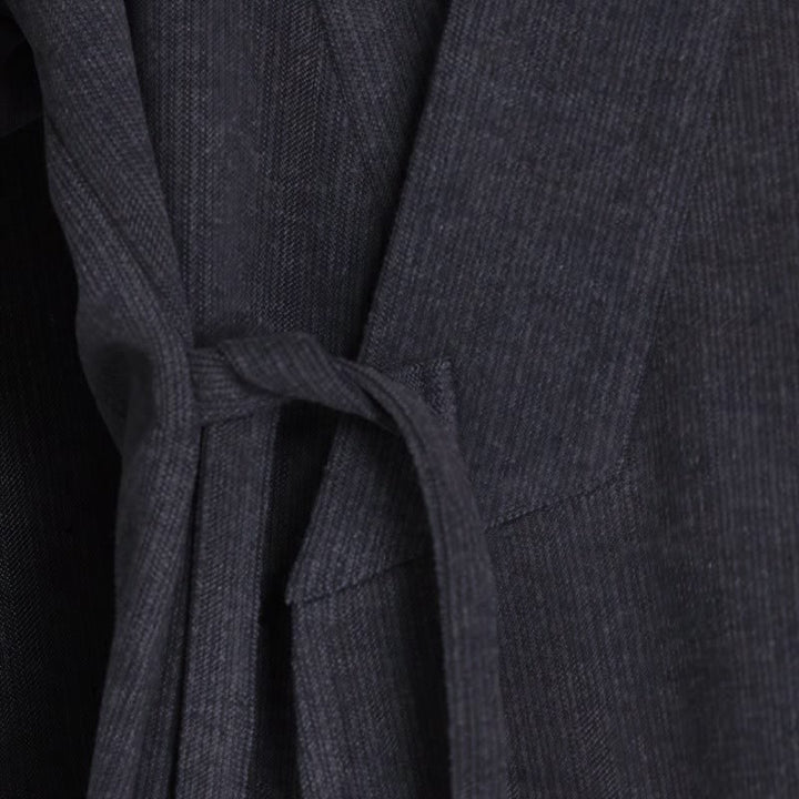Buddha Stones Fall Winter Classic Minimalist Solid Corduroy Men's Kimonos - image 10