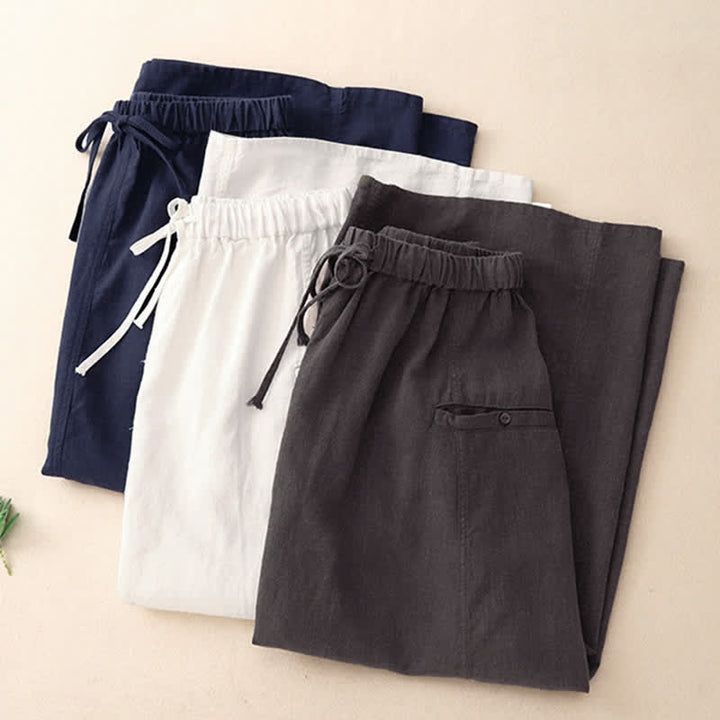 Buddha Stones Drawstring A-line Elastic Waist Women's Skirt - image 19