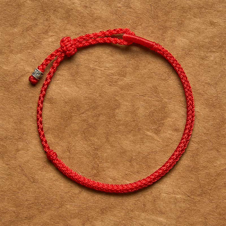 Buddha Stones Red String 925 Sterling Silver Yin Yang Protection Bracelet - image 12