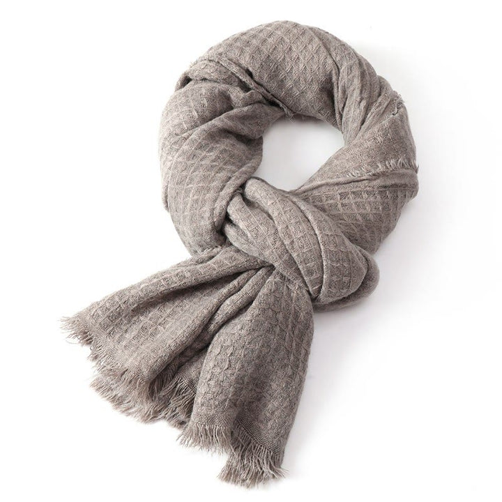 Buddha Stones Fall Winter Textured Tassel Cozy Wrap Scarves - image 7