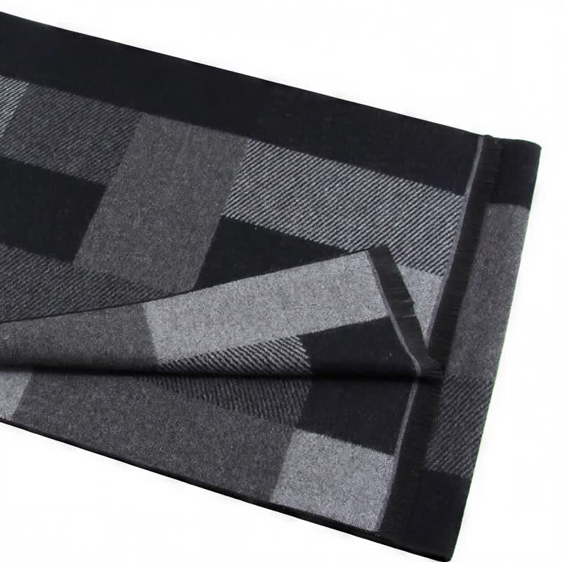 Buddha Stones Fall Winter Classic Plaid Tassel Cozy Rectangular Scarves - image 5