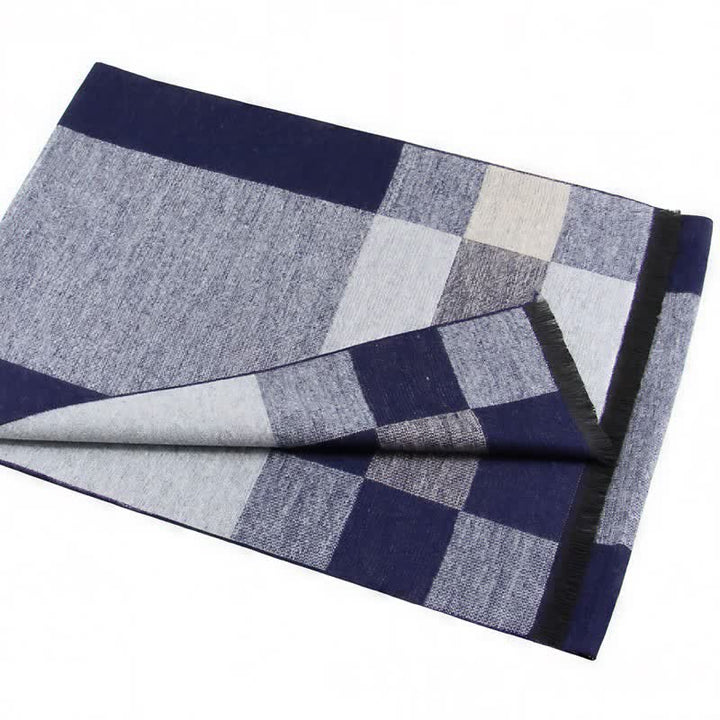 Buddha Stones Fall Winter Urban Stripe Tassel Warm Wrap Scarves - image 9