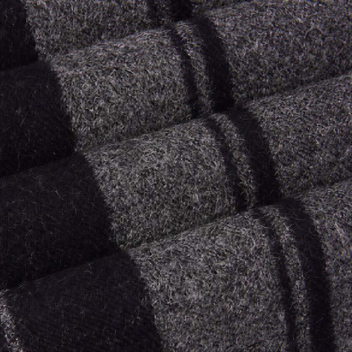 Buddha Stones Fall Winter Classic Check Pattern Soft Knit Commuter Men's Scarf - image 2