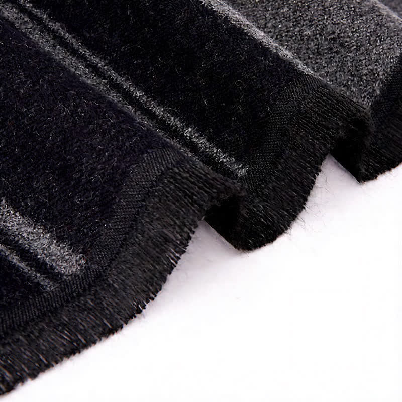 Buddha Stones Fall Winter Classic Check Pattern Soft Knit Commuter Men's Scarf - image 3
