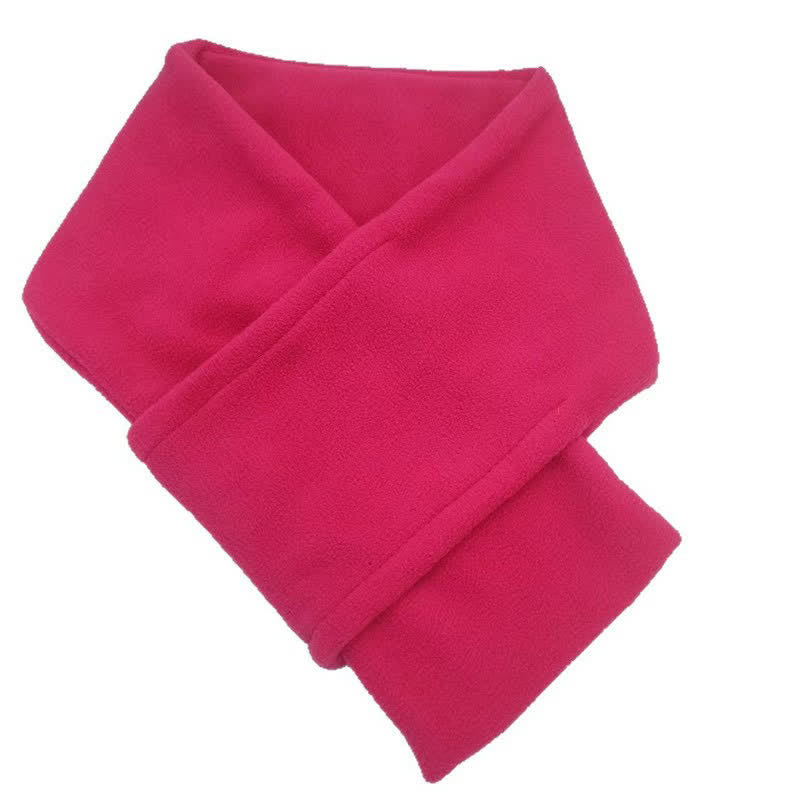 Buddha Stones Fall Winter Plush Cross Front Neck Warmer Minimalist Scarves - image 19