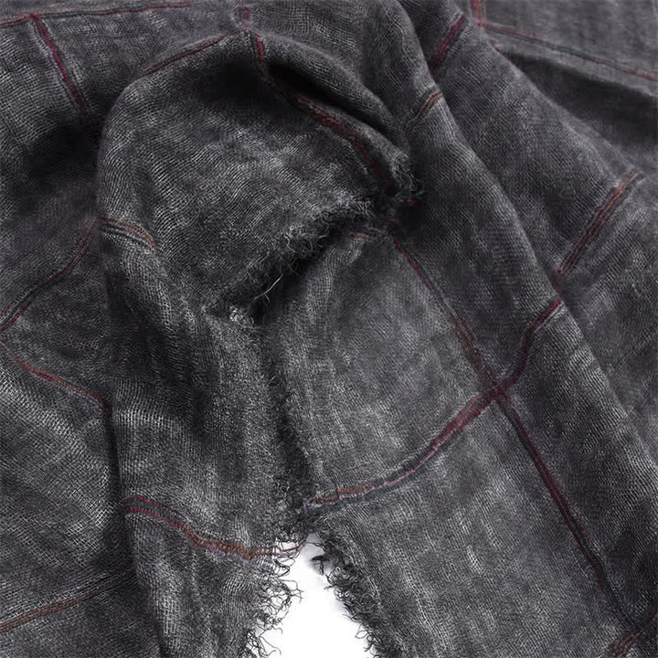 Buddha Stones Spring Fall Plaid Checkered Pattern Casual Unisex Scarf - image 3