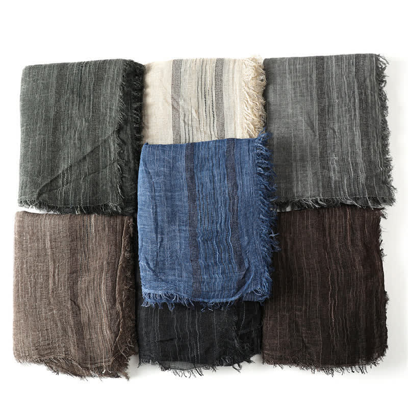 Buddha Stones Spring Fall Crinkled Frayed Edge Wrap Scarf - image 16