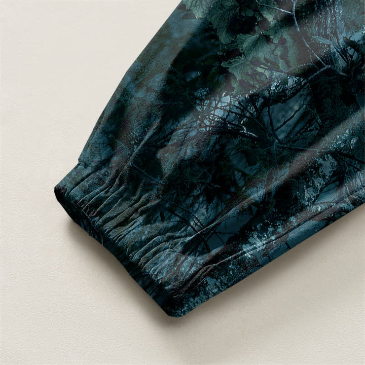 Buddha Stones Pure Cotton Marble Camo Pattern Drawstring Men's Harem Pants With Pockets - image 10