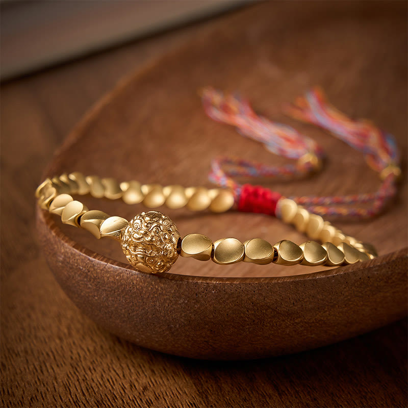 Buddha Stones Tibetan Copper Beads Pi Xiu Wealth Colorful String Bracelet - image 3