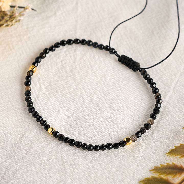 Buddha Stones Dark Brown Striped Agate Braided Adjustable Grounding Bracelet - image 8