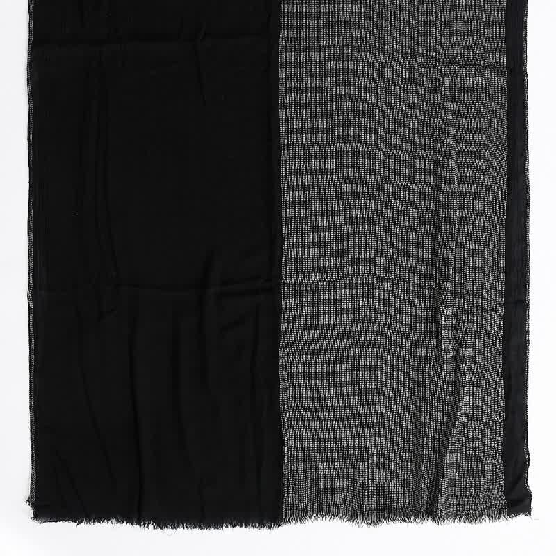 Buddha Stones Spring Fall Two-Colored Woven Tassel Men's Scarf - image 9