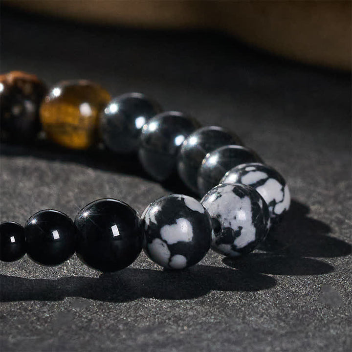 Buddha Stones Tiger Eye Hematite Focus Beads Bracelet - image 5
