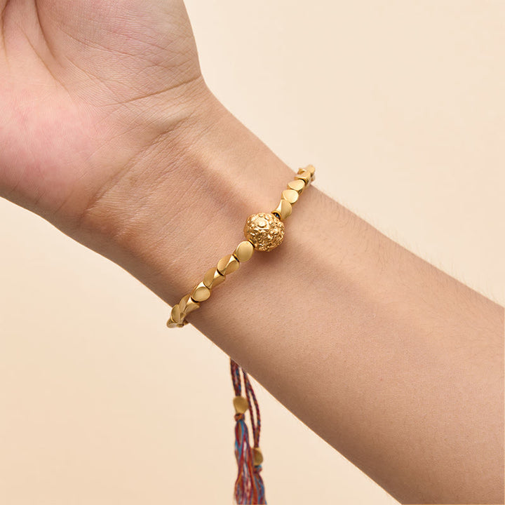 Buddha Stones Tibetan Copper Beads Pi Xiu Wealth Colorful String Bracelet - image 9