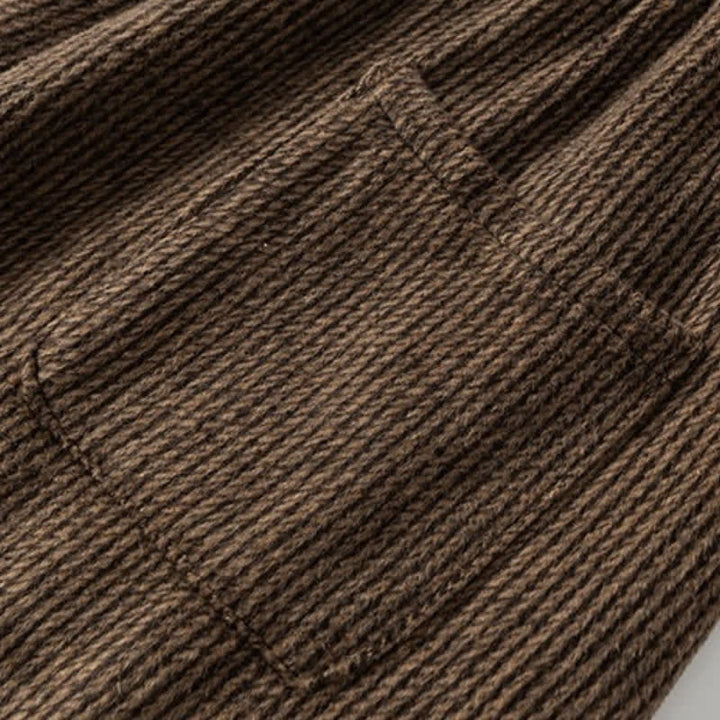 Buddha Stones Fall Winter Casual Vintage Drawstring Solid Long Pants Men's Harem Pants With Pockets - image 4