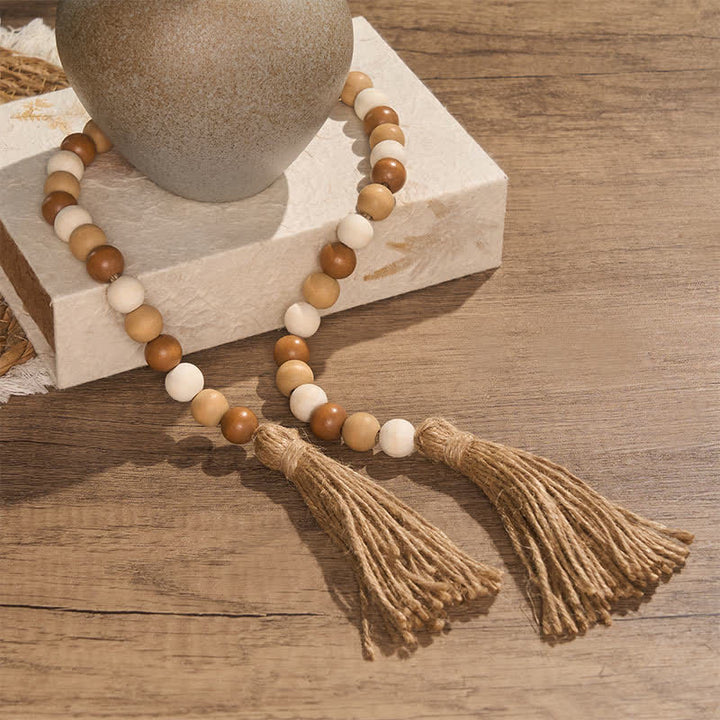 Buddha Stones Boho Country Beaded Tassel Accent Mindful Living Decor - image 3
