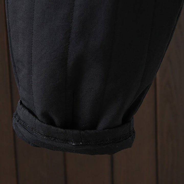 Buddha Stones Fall Winter Casual Vintage Solid Ankle Pants Women's Harem Pants With Pocket - image 18