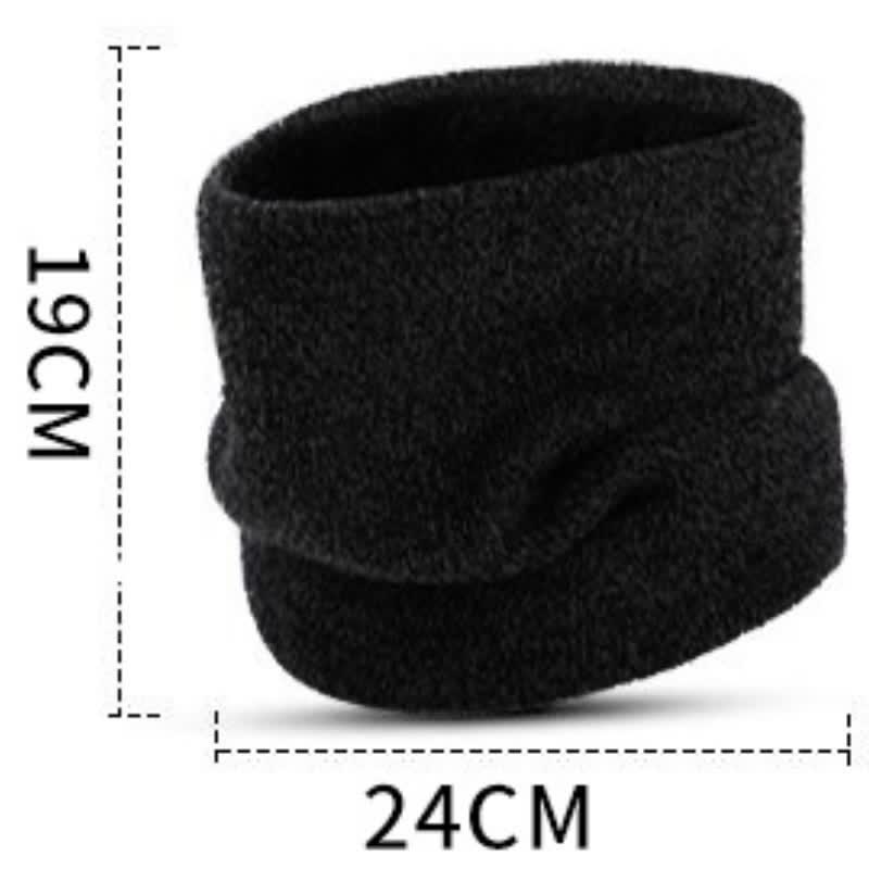 Buddha Stones 3Pcs Fall Winter Ribbed Knit Neck Warmer Men's Scarf Hat Gloves - image 7