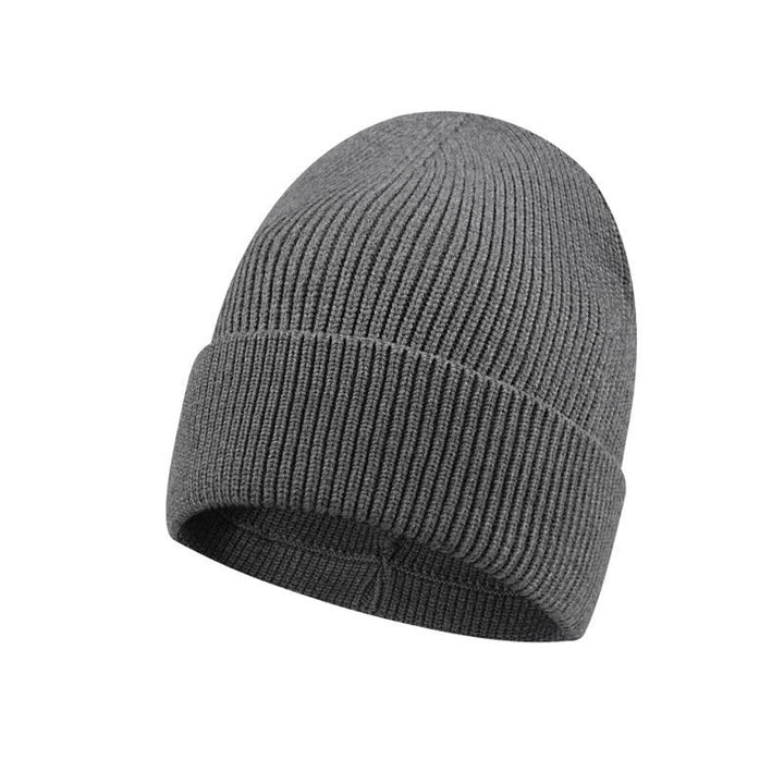 Buddha Stones Fall Winter Ribbed Knit Cuffed Beanie Men's Hat - DimGray - image 3