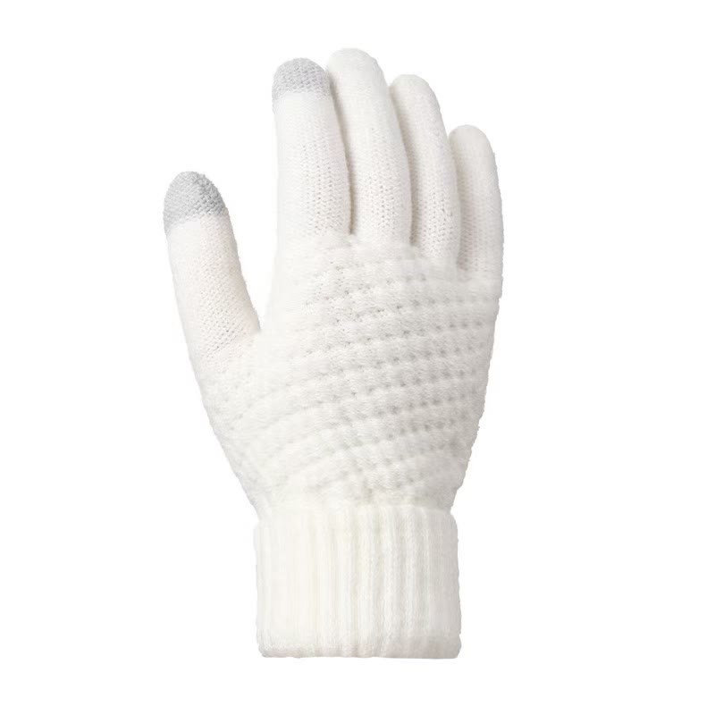 Buddha Stones 3Pcs Fall Winter Ribbed Knit Cozy Women's Scarf Gloves Hat - image 11