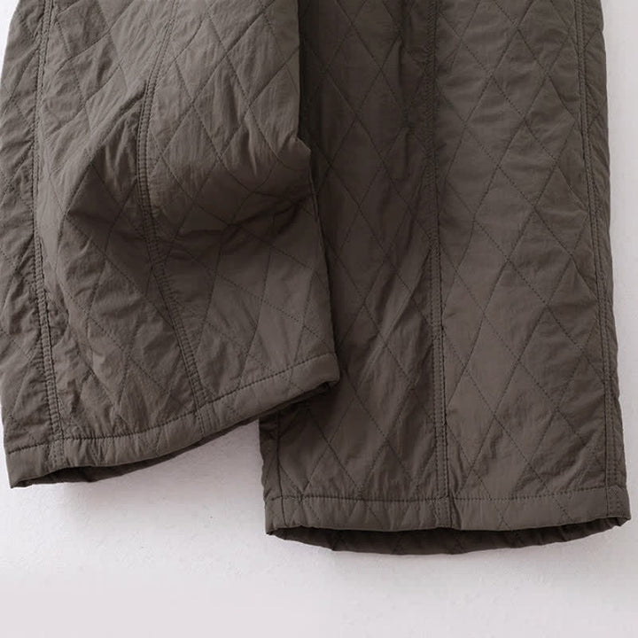 Buddha Stones Winter Minimalist Plain Drawstring Solid Ankle Pants Women's Straight Leg Pants With Pockets - image 5