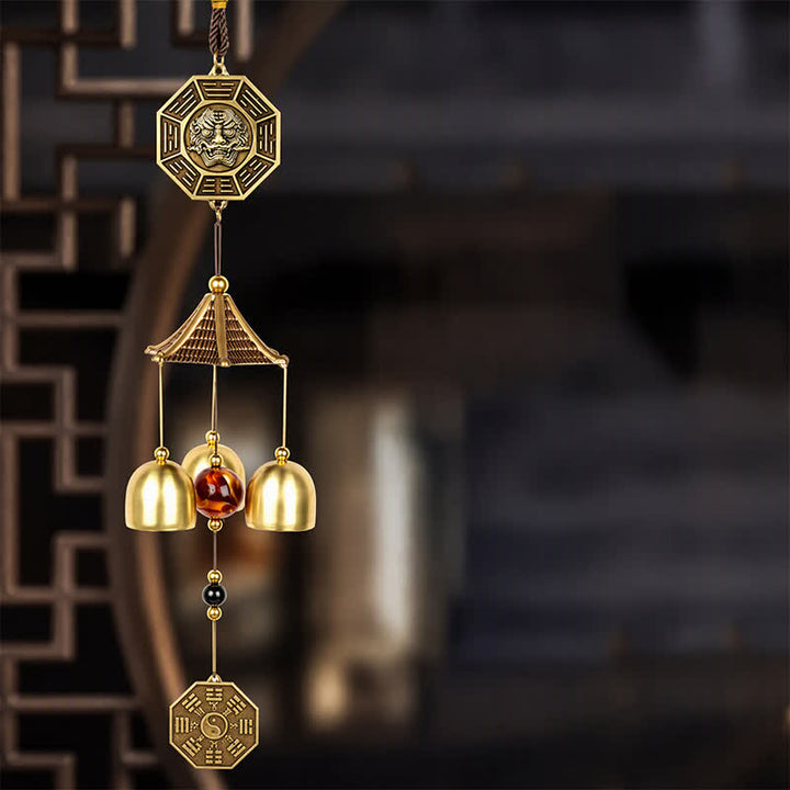 Buddha Stones Pi Xiu Bagua Gourd Coin Wealth Bells & Chimes - image 11