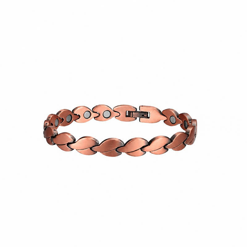 Buddha Stones Grounding Magnetic Copper Leaf  Wealth Anklet - image 3