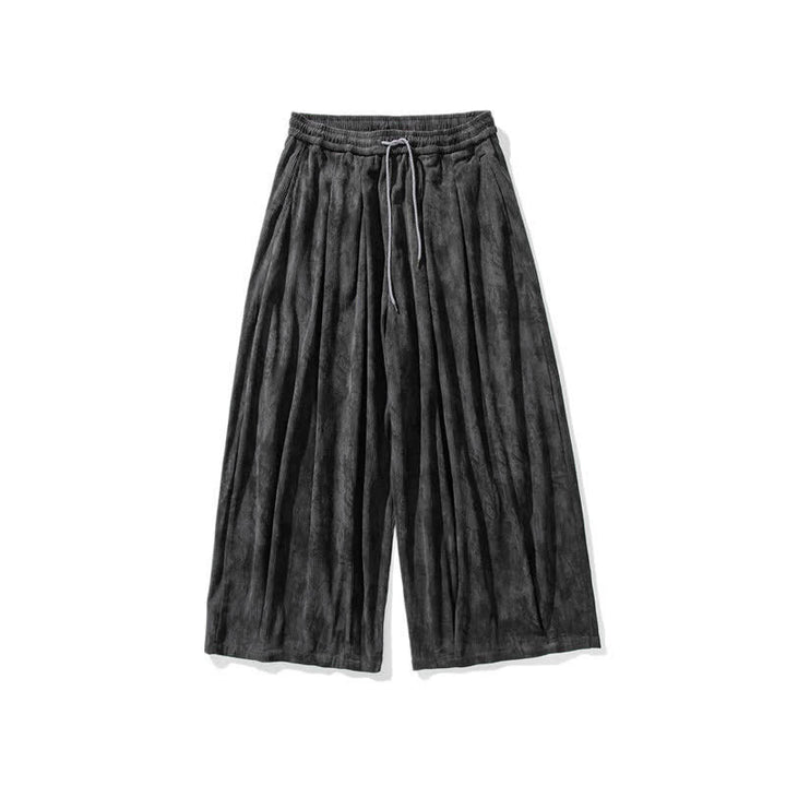 Buddha Stones Spring Fall Casual Simple Striped Ankle Pants Corduroy Men's Straight Leg Pants With Pockets - image 15