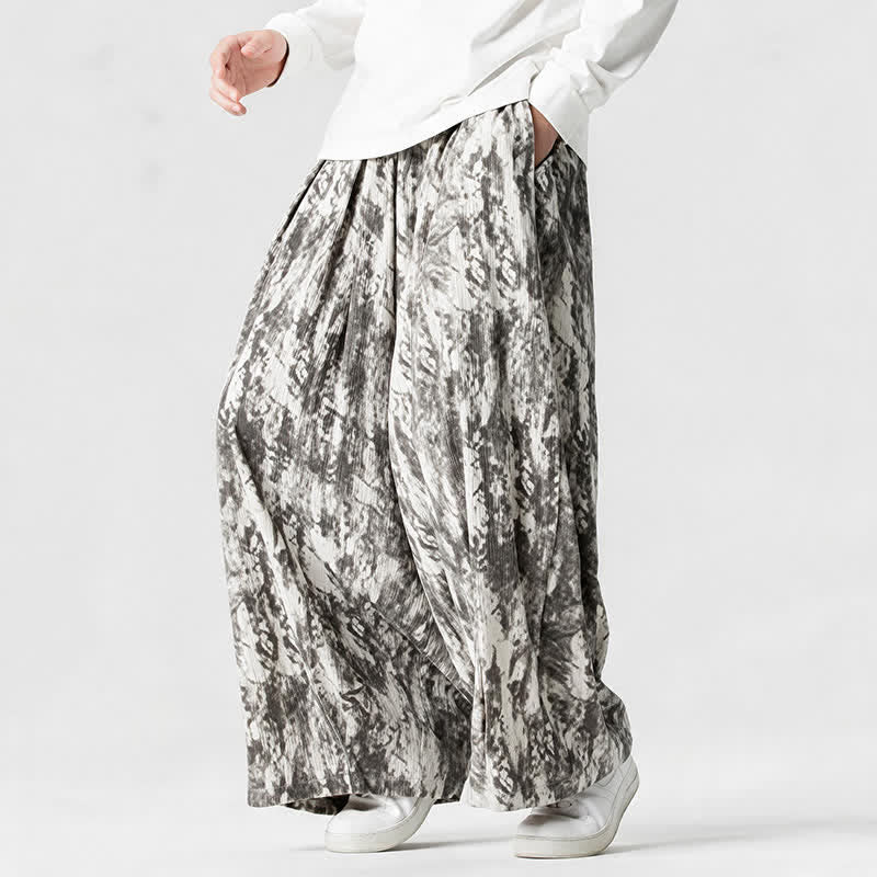 Buddha Stones Spring Fall Casual Simple Striped Ankle Pants Corduroy Men's Straight Leg Pants With Pockets - image 6
