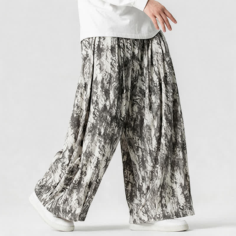Buddha Stones Spring Fall Casual Simple Striped Ankle Pants Corduroy Men's Straight Leg Pants With Pockets - image 1