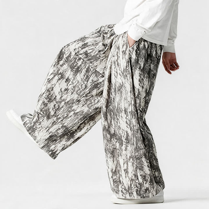 Buddha Stones Spring Fall Casual Simple Striped Ankle Pants Corduroy Men's Straight Leg Pants With Pockets - image 7