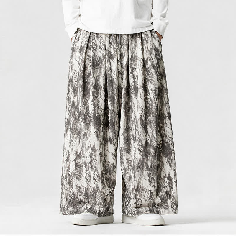 Buddha Stones Spring Fall Casual Simple Striped Ankle Pants Corduroy Men's Straight Leg Pants With Pockets - image 3