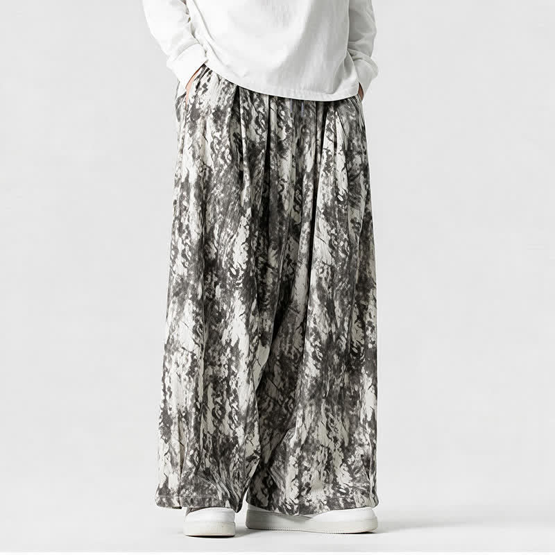 Buddha Stones Spring Fall Casual Simple Striped Ankle Pants Corduroy Men's Straight Leg Pants With Pockets - image 5