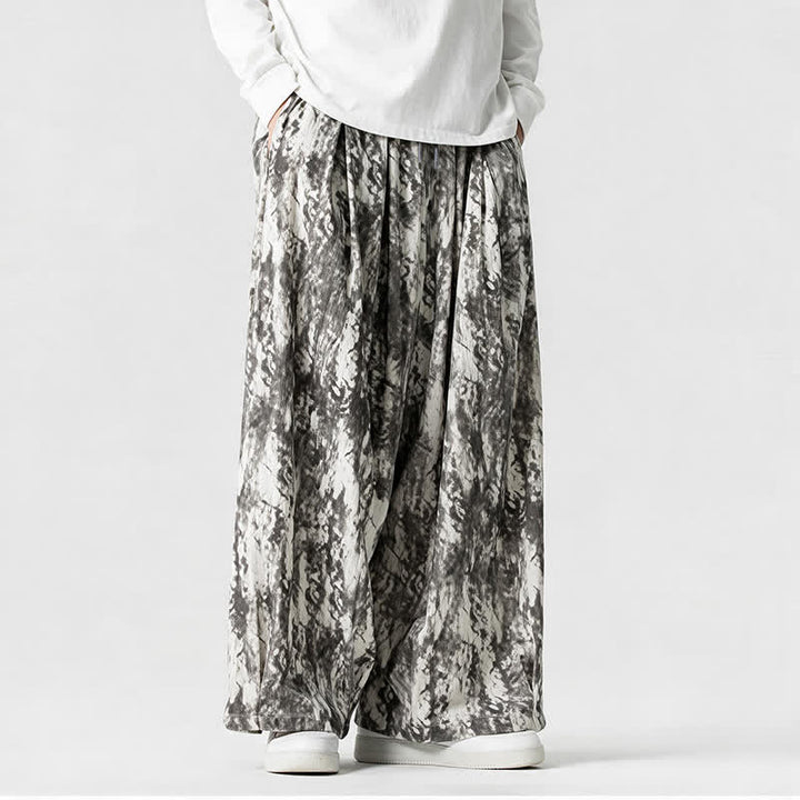 Buddha Stones Spring Fall Casual Simple Striped Ankle Pants Corduroy Men's Straight Leg Pants With Pockets - image 5
