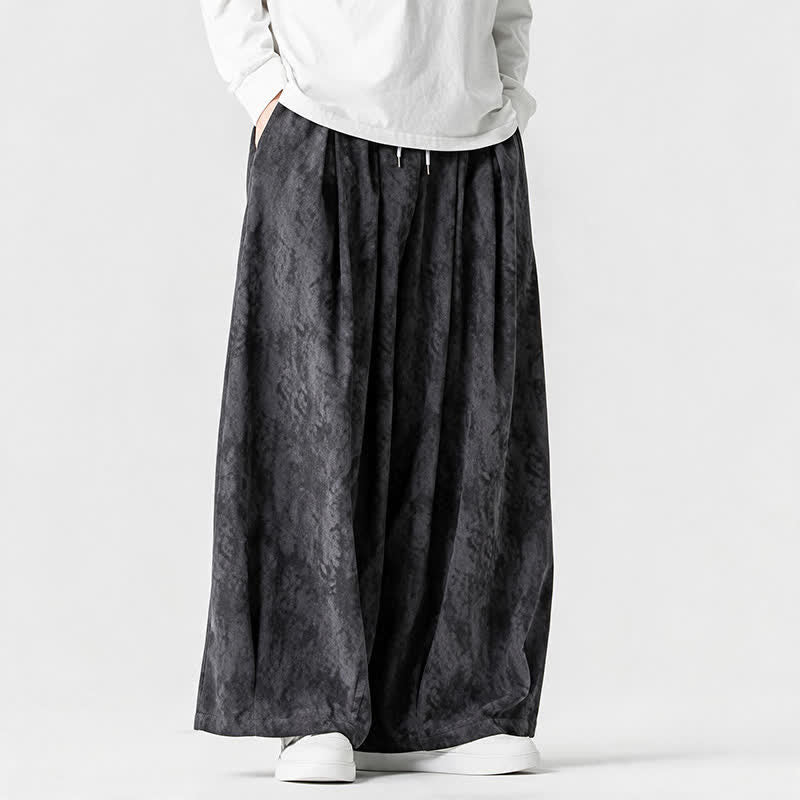 Buddha Stones Spring Fall Casual Simple Striped Ankle Pants Corduroy Men's Straight Leg Pants With Pockets - image 10