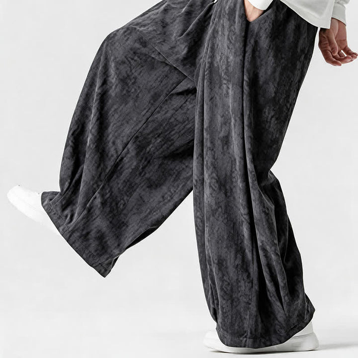 Buddha Stones Spring Fall Casual Simple Striped Ankle Pants Corduroy Men's Straight Leg Pants With Pockets - image 14