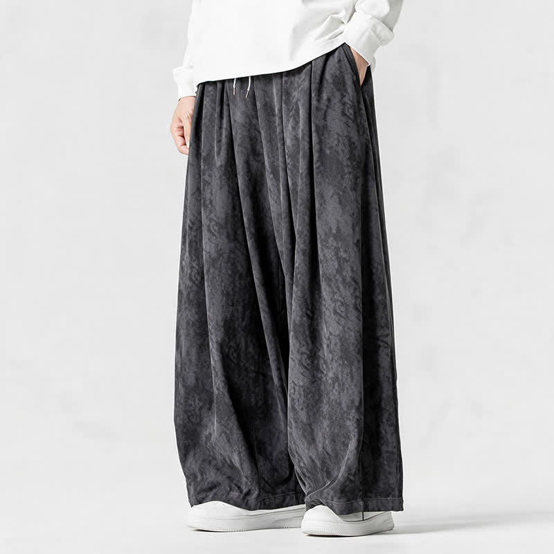 Buddha Stones Spring Fall Casual Simple Striped Ankle Pants Corduroy Men's Straight Leg Pants With Pockets - image 11