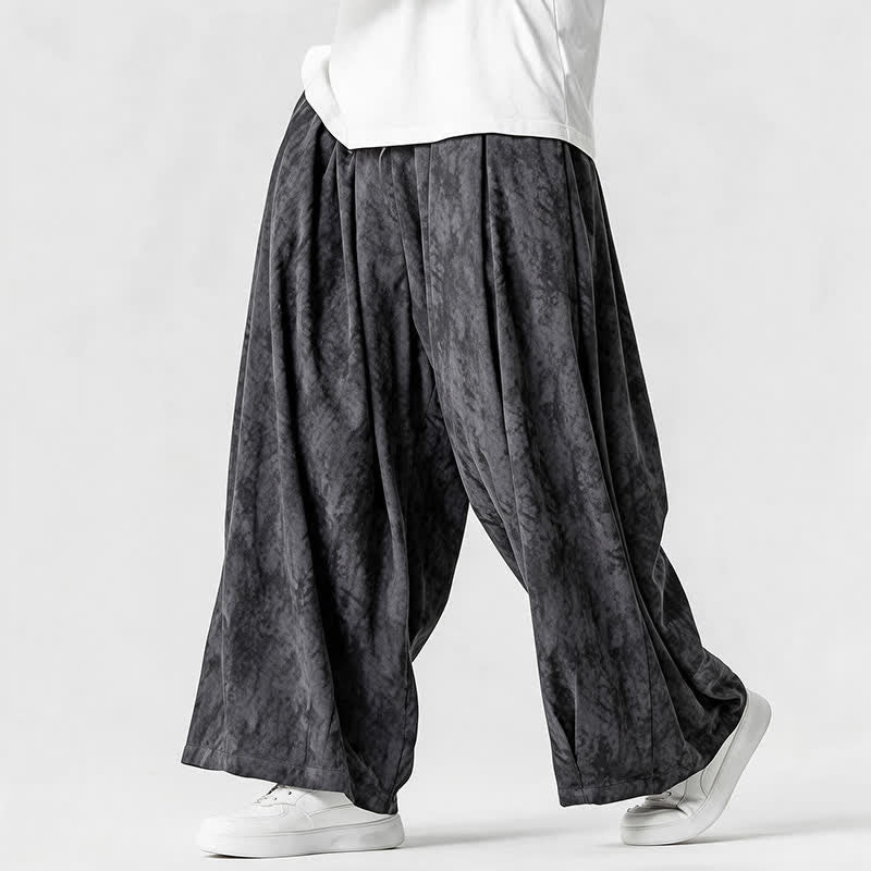 Buddha Stones Spring Fall Casual Simple Striped Ankle Pants Corduroy Men's Straight Leg Pants With Pockets - image 9
