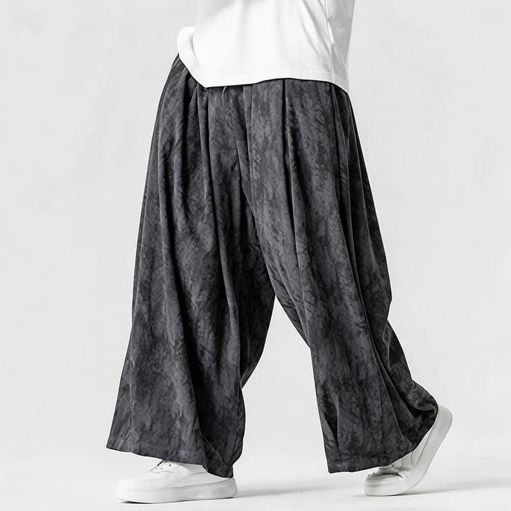 Buddha Stones Spring Fall Casual Simple Striped Ankle Pants Corduroy Men's Straight Leg Pants With Pockets - image 9