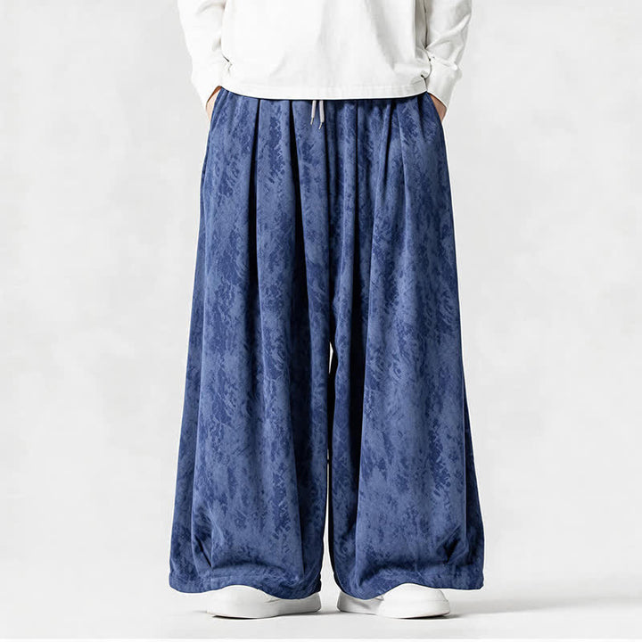 Buddha Stones Spring Fall Casual Simple Striped Ankle Pants Corduroy Men's Straight Leg Pants With Pockets - SteelBlue - US/UK/AU46，EU56 (5XL) - image 16