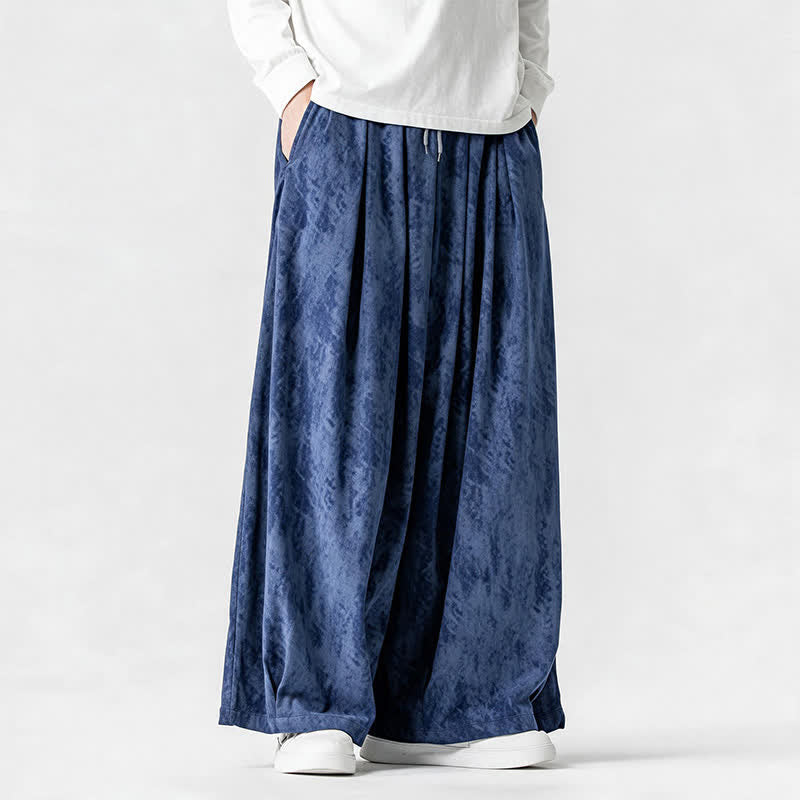 Buddha Stones Spring Fall Casual Simple Striped Ankle Pants Corduroy Men's Straight Leg Pants With Pockets - image 21