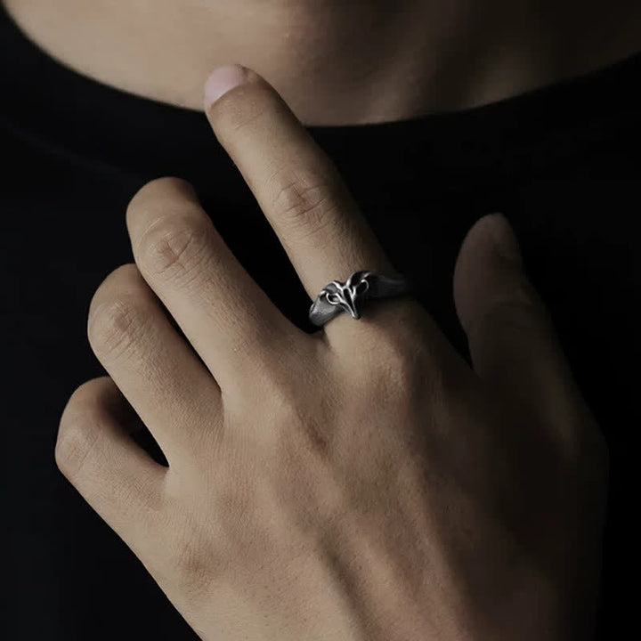 Buddha Stones Year of the Goat 999 Sterling Silver Auspicious Sheep Protection Open Ring - image 14