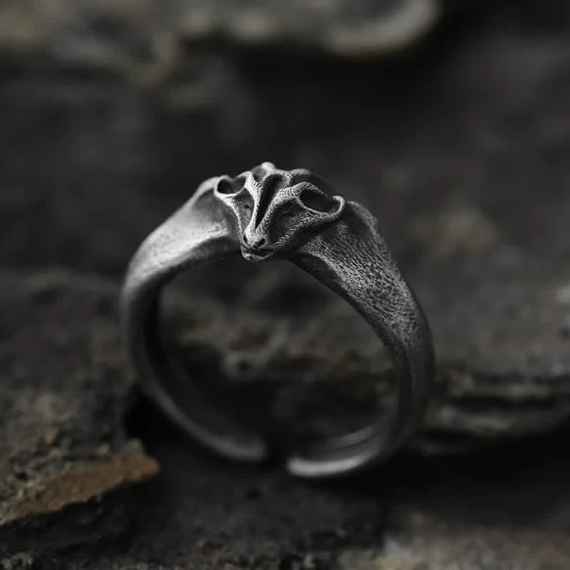 Buddha Stones Year of the Goat 999 Sterling Silver Auspicious Sheep Protection Open Ring - image 7