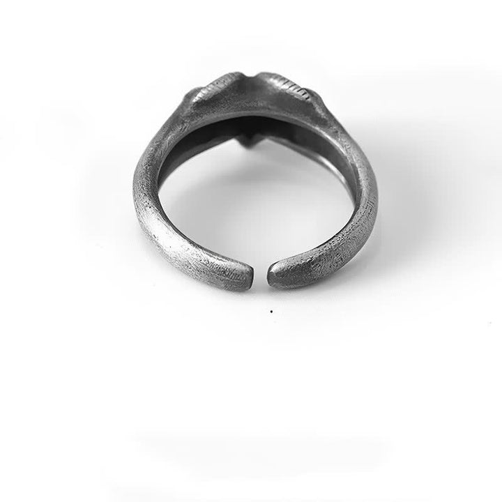 Buddha Stones Year of the Goat 999 Sterling Silver Auspicious Sheep Protection Open Ring - image 18