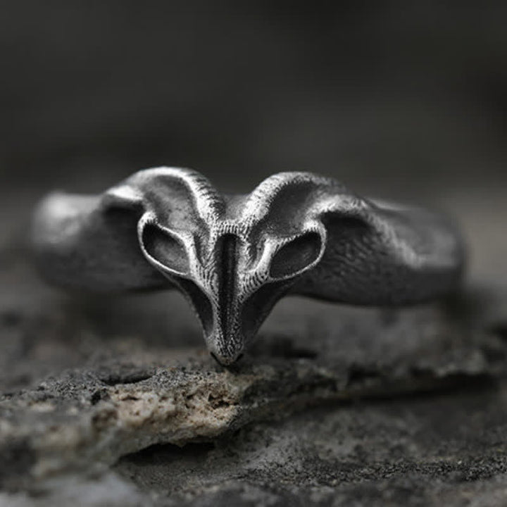 Buddha Stones Year of the Goat 999 Sterling Silver Auspicious Sheep Protection Open Ring - image 8